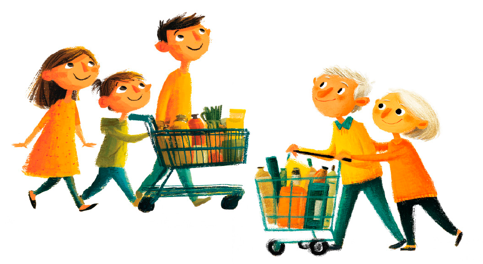 Illustrazione dei clienti giornalieri